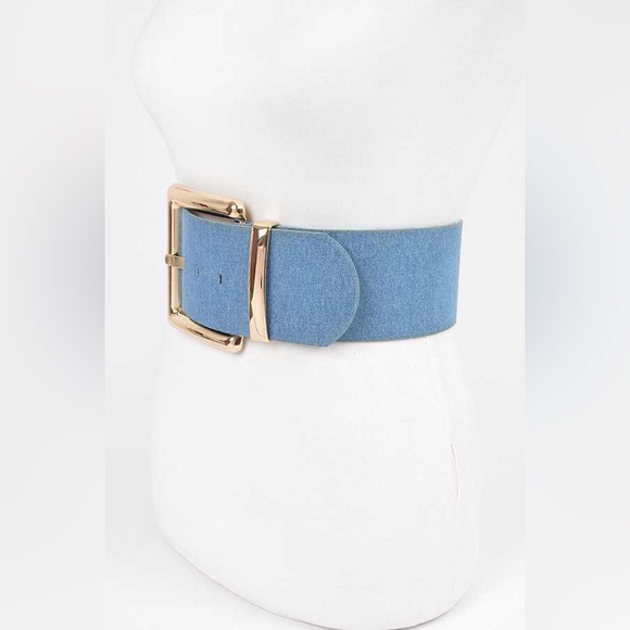 Denim Elastic Waist Statement Belt - Picture 5 of 5